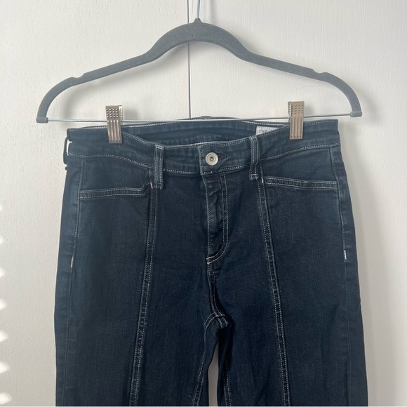 Rag & Bone Cate Mid-Rise Flare Slim Fit Blackbird Wash Jeans Woman’s Size 27 - Picture 4 of 10